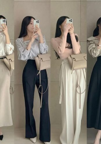 office wear, everyday style, korean look, korean style